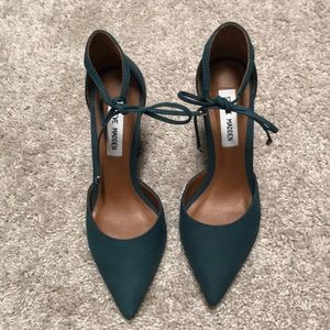 Steve Madden Teal Suede Heels